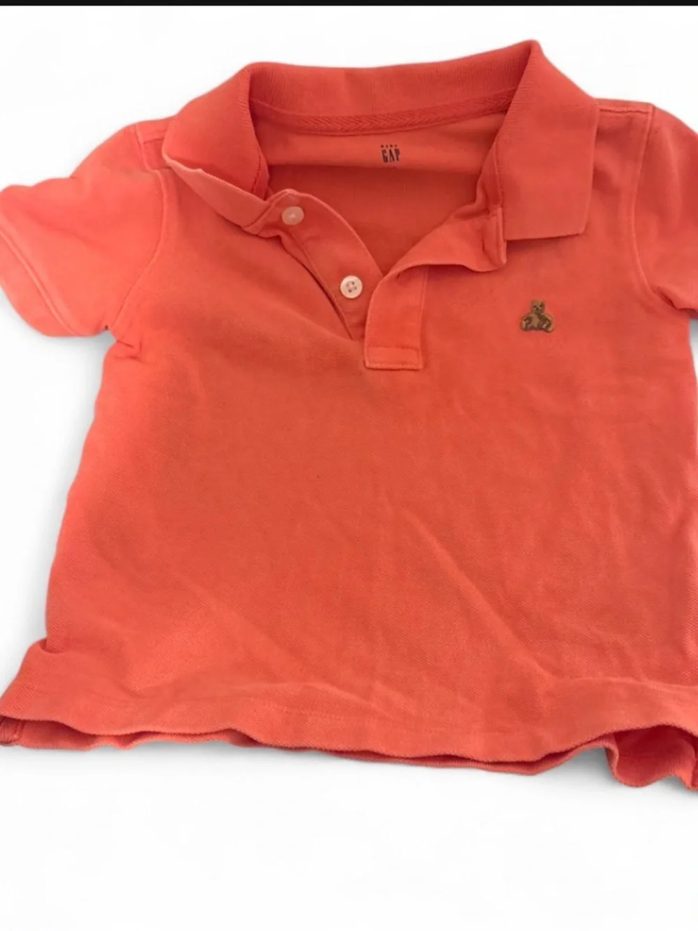 GAP Kids Coral Polo with Teddy Patch
